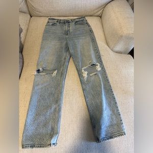 Abercrombie Ultra High Rise 90s Straight Jean